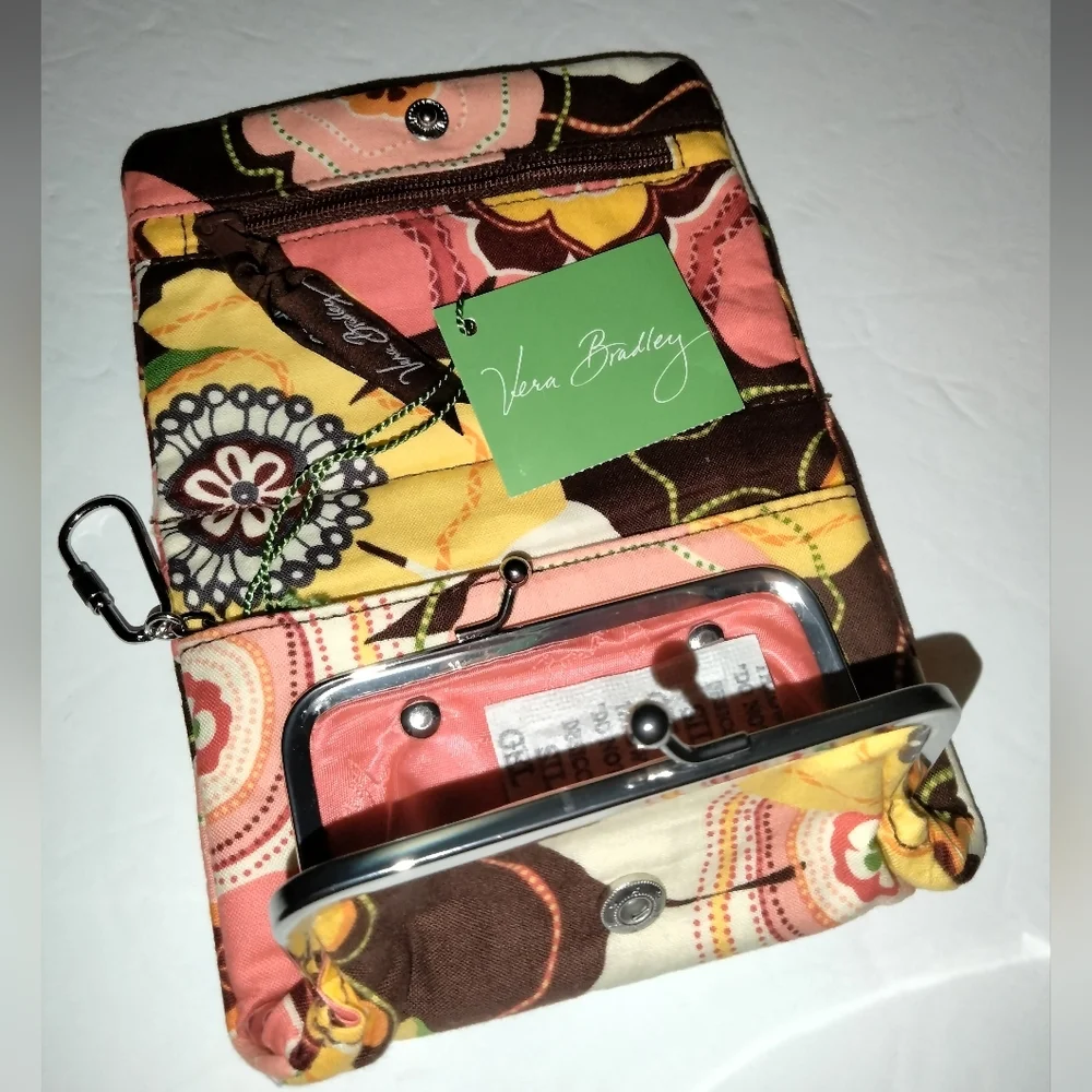 Vera Bradley (Multicolored) Floral One for the Money Buttercup Wallet (NEW-NWT)
